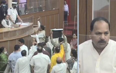 MLAଙ୍କ ଆତ୍ମହତ୍ୟା ଉଦ୍ୟମ ପର ଠାରୁ କ୍ଷମା ମାଗିବା ଦାବିରେ ବିଧାନ ସଭାରେ ଅଚଳାବସ୍ଥା ଜାରି