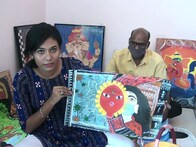 ଅଲୋଡ଼ା ଜିନିଷରୁ ଆକର୍ଷକ କଳାକୃତି ବନାଇ ପ୍ରଶଂସା ସାଉଁଟୁଛନ୍ତି ବରଗଡ଼ର ଛାତ୍ରୀ ସୃଷ୍ଟି