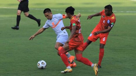 India Vs B’desh Football: ଭାରତ ହରାଇଲା ବାଂଲାଦେଶକୁ; ସୁନୀଲ୍ ଛେତ୍ରୀ ୨ଟି ଗୋଲ୍ କଲେ