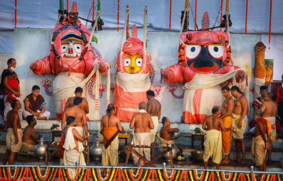 Lord Jagannath recovering from fever in anasara after Snana Purnima