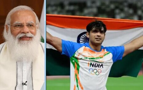 ମୋଦି Olympicsରେ Gold Medal ଜିତିଥିବା ନୀରଜ ଚୋପ୍ରାଙ୍କ ସହ କଥା ହେଲେ; ଦେଖନ୍ତୁ VIDEO