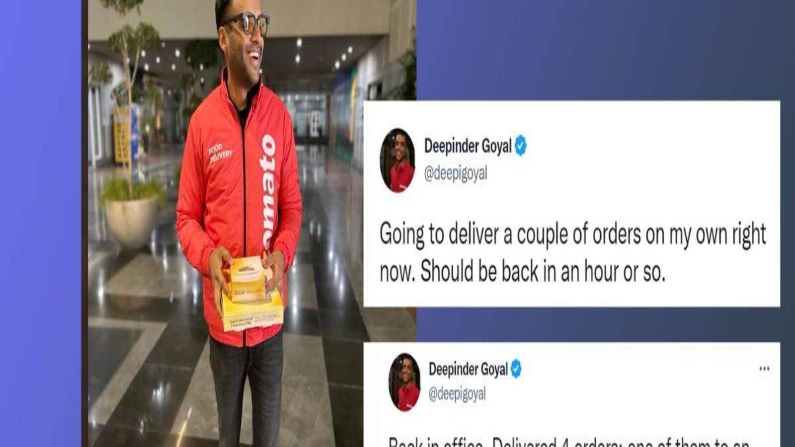 Zomato Ceo Deepinder Goyal Became A Delivery Agent ଡେଲିଭେରୀ ଏଜେଣ୍ଟ ...