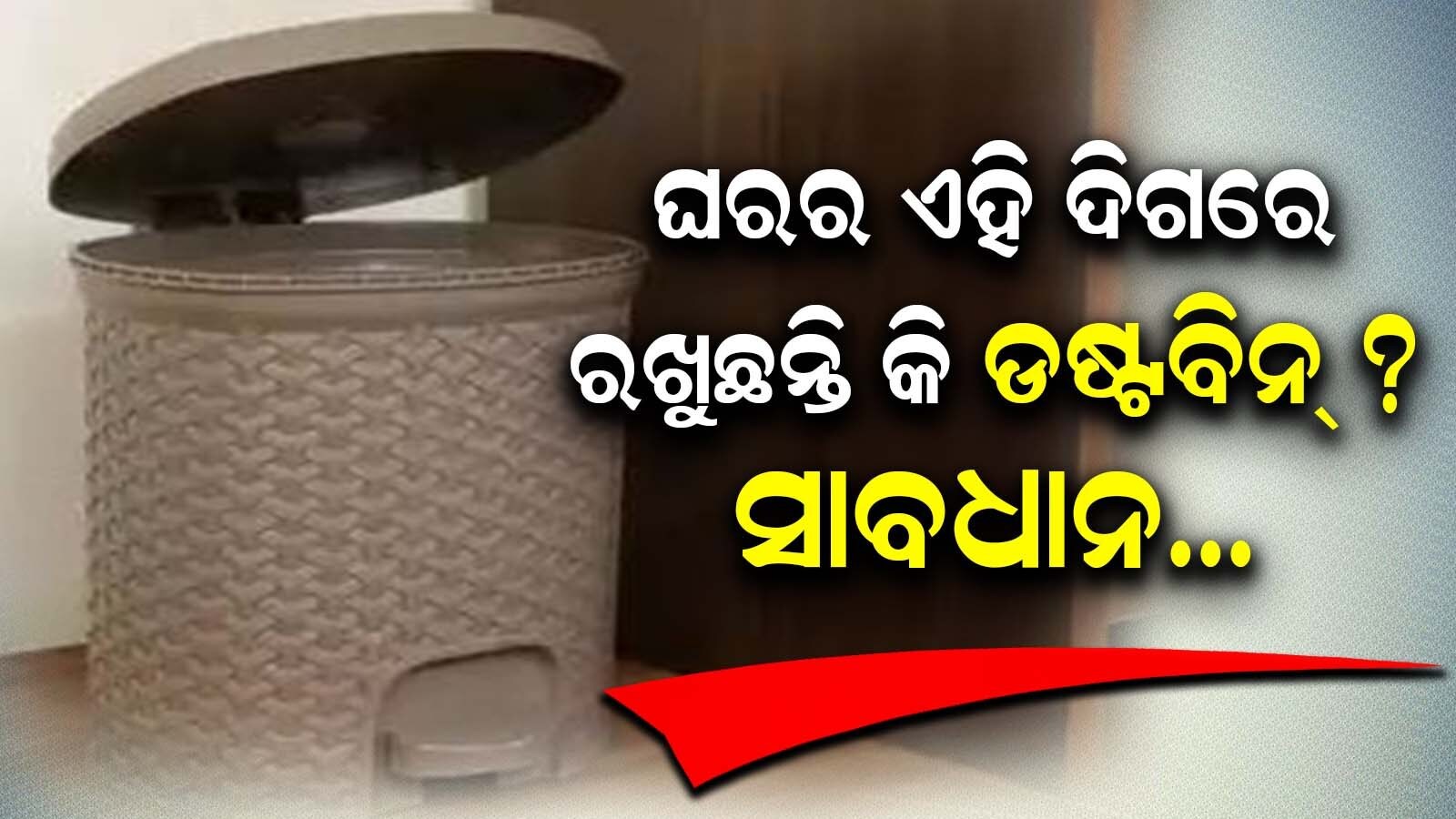 ଘରର ଏହି ଦିଗରେ ରଖୁଛନ୍ତି କି ଡଷ୍ଟବିନ୍? ସାବଧାନ! ମାଡ଼ିବସିବ ଆର୍ଥିକ ସମସ୍ୟା Do