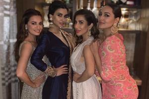 Salman Parties With Bollywood Divas at Ramesh Taurani Diwali Party