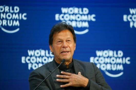 Pakistan's PM Imran Khan at the World Economic Forum (WEF) in Davos. (File photo: Reuters)