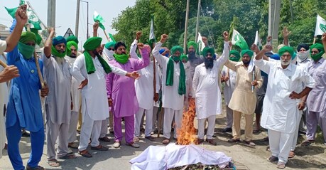 ਖੇਤੀਬਾੜੀ ਮੋਟਰਾਂ ਦੇ ਬਿੱਲ ਲਾਗੂ ਕਰਨ ਦੀਆਂ ਤਿਆਰੀਆਂ ਖਿਲਾਫ ਅਰਥੀ-ਫੂਕ ਮੁਜ਼ਾਹਰੇ