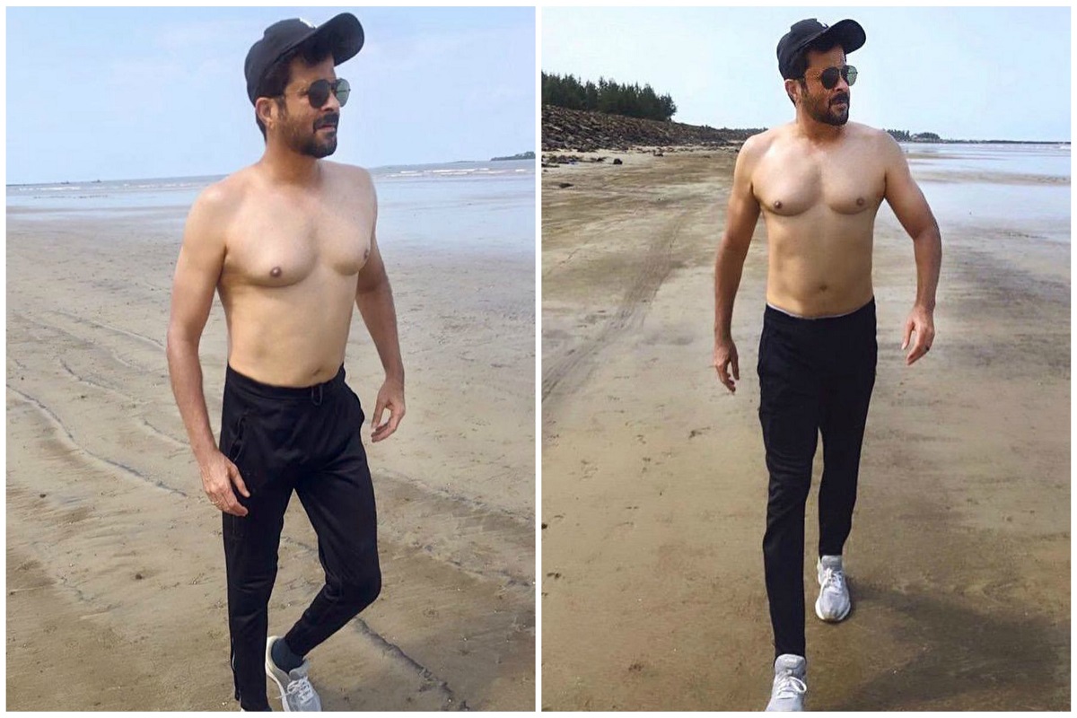  ਬਾਲੀਵੁੱਡ ਸਟਾਰ ਅਨਿਲ ਕਪੂਰ 63 ਸਾਲ ਦੇ ਹੋ ਚੁੱਕੇ ਹਨ ਪਰ ਉਨ੍ਹਾਂ ਦੀ ਲੁੱਕ ਨੂੰ ਵੇਖਦਿਆਂ ਕੋਈ ਇਹ ਨਹੀਂ ਕਹਿ ਸਕਦਾ ਕਿ ਉਹ 30 ਤੋਂ ਉੱਪਰ ਹੈ। ਸੋਸ਼ਲ ਮੀਡੀਆ 'ਤੇ ਸ਼ੇਅਰ ਕੀਤੀਆਂ ਤਾਜ਼ਾ ਤਸਵੀਰਾਂ' ਚ ਅਨਿਲ ਕਪੂਰ ਨੇ ਬਿਨਾਂ ਸ਼ਰਟ ਦੇ ਉਨ੍ਹਾਂ ਦੀ ਇਕ ਤਸਵੀਰ ਪੋਸਟ ਕੀਤੀ ਹੈ, ਜਿਸ 'ਚ ਤੁਸੀਂ ਉਨ੍ਹਾਂ ਦੀ ਫਿਟ ਬਾਡੀ ਦੇਖ ਸਕਦੇ ਹੋ। ਇਹ ਤਸਵੀਰਾਂ ਸੋਸ਼ਲ ਮੀਡੀਆ 'ਤੇ ਕਾਫੀ ਵਾਇਰਲ ਹੋ ਰਹੀਆਂ ਹਨ।