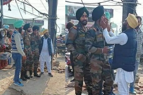 ਛੁੱਟੀ ਆਏ ਫੌਜੀ, ਪਿਤਾ ਨੂੰ ਮਿਲਣ ਦਿੱਲੀ ਕਿਸਾਨ ਮੋਰਚੇ 'ਚ ਪਹੁੰਚੇ, ਹਾਲਤ ਦੇਖ ਅੱਖਾਂ 'ਚੋਂ ਨਿਕਲੇ ਹੰਝੂ
