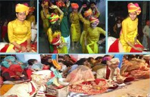6 ਸਕੀਆਂ ਭੈਣਾਂ ਨੇ ਲਏ ਇਕੱਠੇ ਫੇਰੇ, 3 ਪਿੰਡਾਂ 'ਚੋਂ ਆਈਆਂ ਬਰਾਤਾਂ