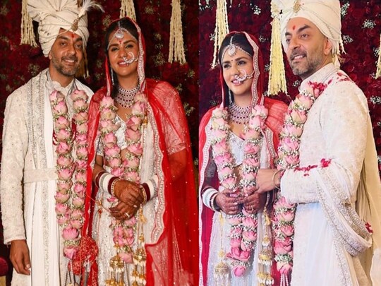 dalljiet kaur wedding pics