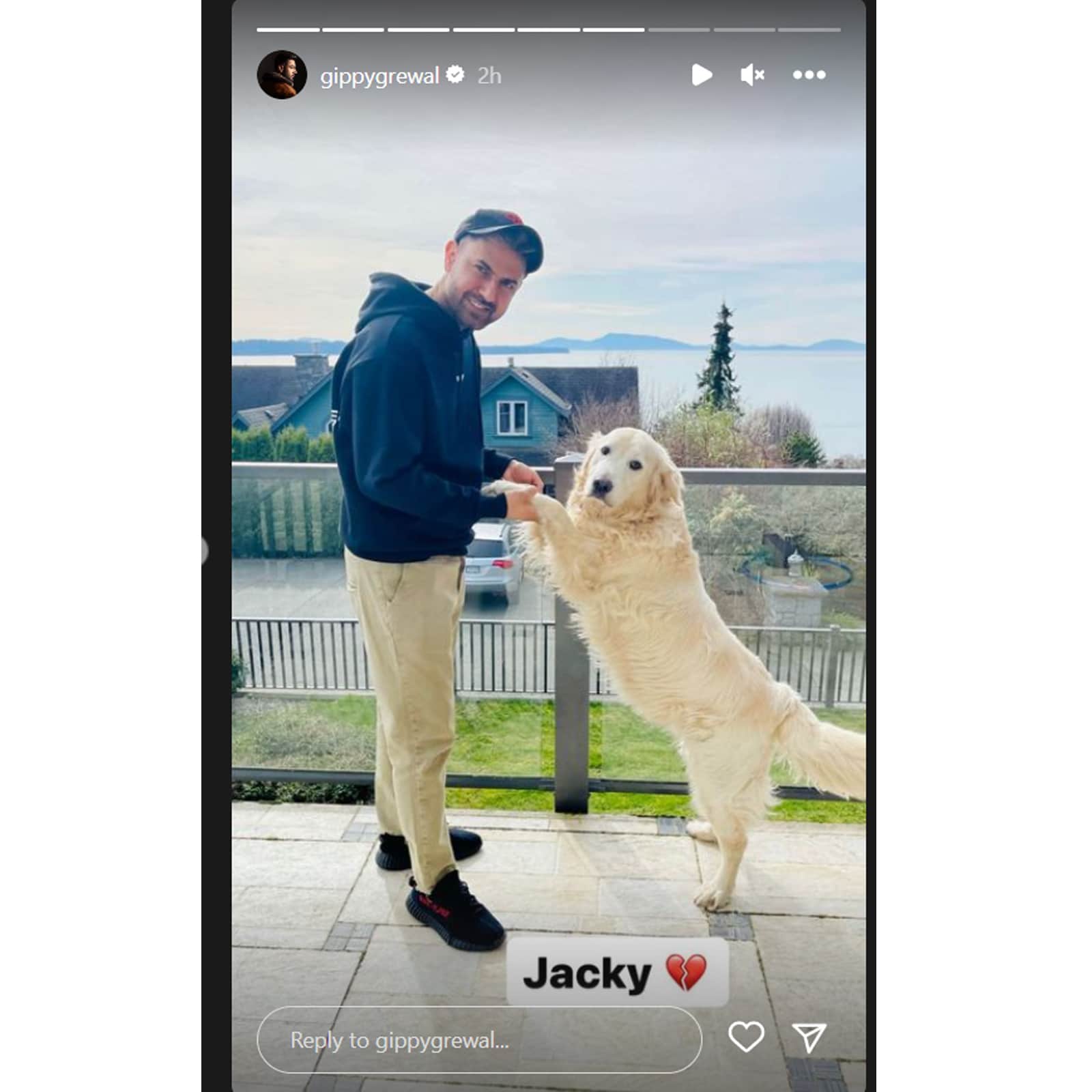 gippy grewal dog jacky
