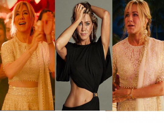 
Jennifer Aniston Praises Manish Malhotra lehenga