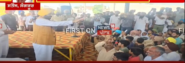 ਪੰਚਾਇਤੀ ਚੋਣਾਂ ਤੋਂ ਪਹਿਲਾਂ ਆਪਣੇ ਪਿੰਡ ਸਤੌਜ ਪਹੁੰਚੇ CM ਮਾਨ