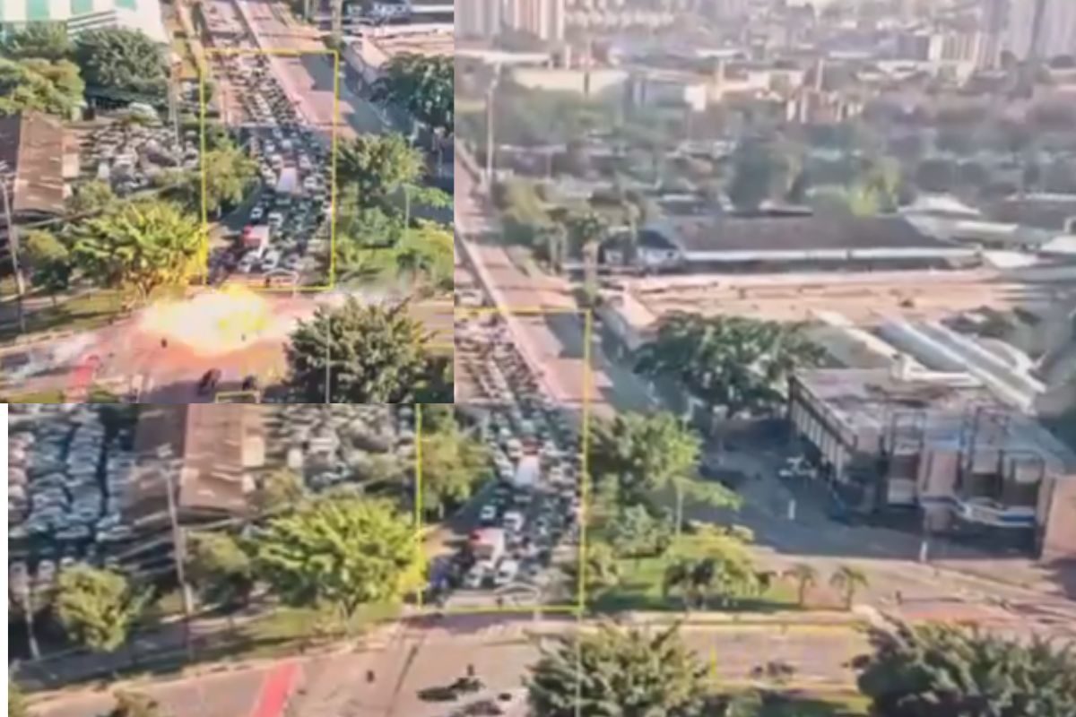 Seveled vehicles on the red light, suddenly fallen from the sky, see videos Seveled vehicles on the red light, suddenly fallen from the sky, see videos
