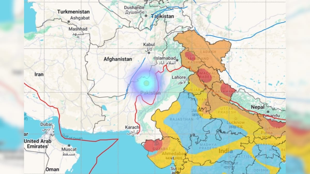 Hiddhi Earth in Pakistan, the crying-quenched people ran out of the house; NCS information provided by