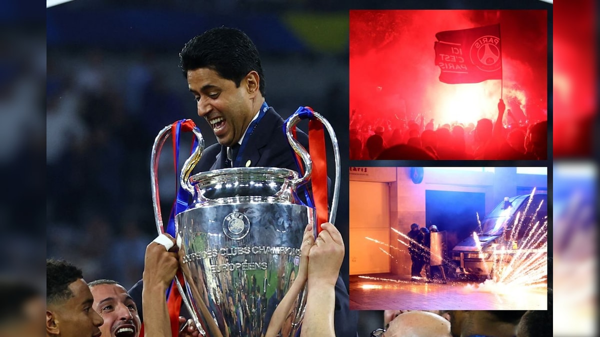 Psg won their first UEFA Champions League titles, burned pansh Paris