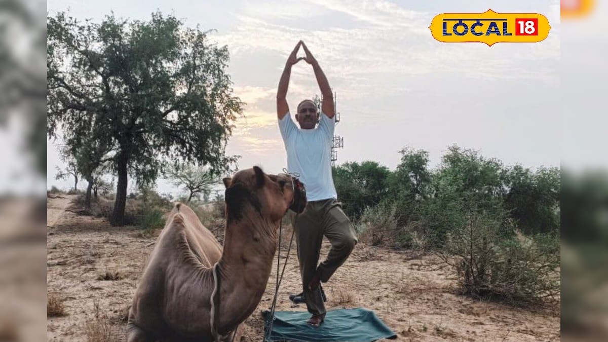 Yoga Day: BSF youngs with the desert plane, see pictures! Pictures!
