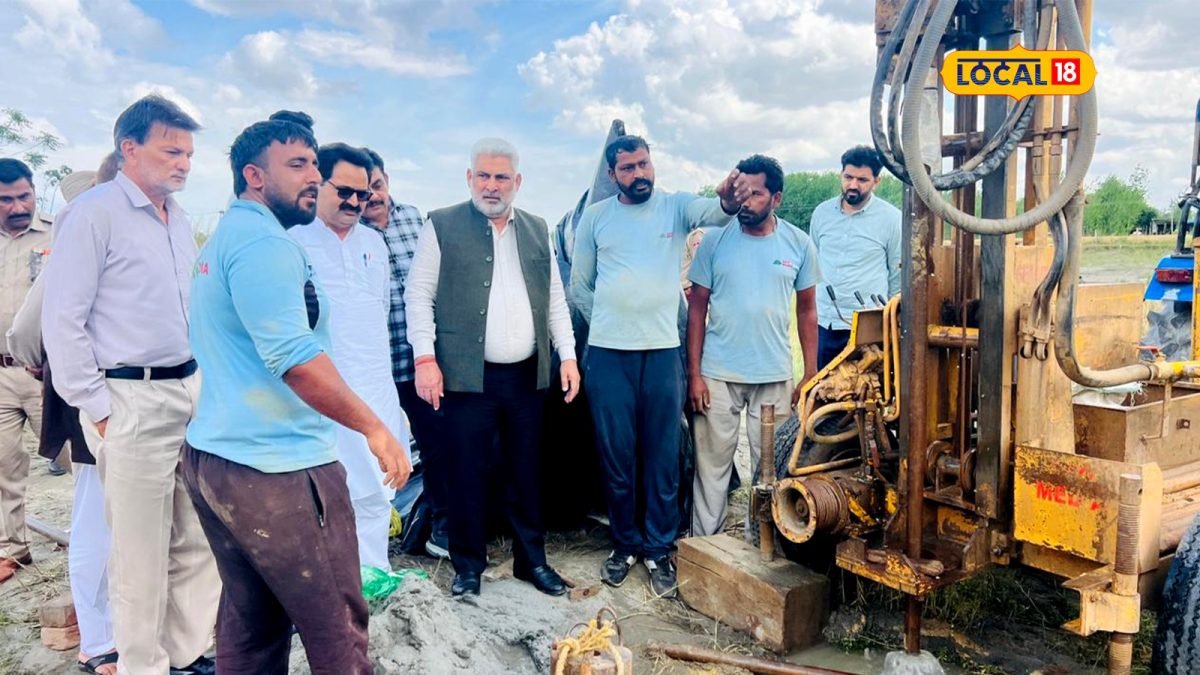 lal chand kataruchak inspects bridge construction bhoa constituency ...