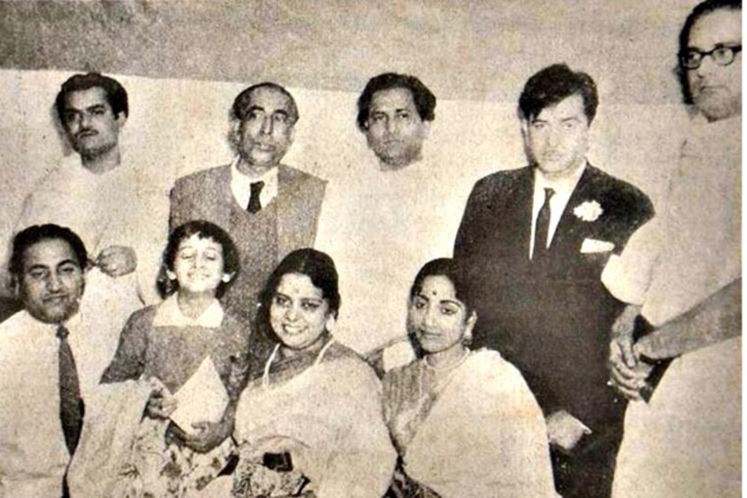 মহম্মদন রফি, গীতা দত্ত, রাজ কাপুরের সঙ্গে হেমন্ত মুখোপাধ্যায় ৷ 