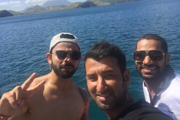 ক্যারিবিয়ান দ্বীপপুঞ্জে বিরাটদের মস্তি !