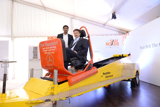 ‘Safe Roads’ is a road show that spreads the message of road safety through physical demonstration, visual aids and research reports. The physical demonstration will be undertaken with the use of exhibits that have been brought from Germany, providing a real life experience of safety measures that can potentially save lives during road accidents .The most popular exhibit remains the Belt-Slide which enables visitors to experience the impact of seat belts in a simulated crash environment at low speed. The aim is to increase the percentage of seat belts usage for front row passengers including the driver. ‘Safe Roads’ is a road show that spreads the message of road safety through physical demonstration, visual aids and research reports. The physical demonstration will be undertaken with the use of exhibits that have been brought from Germany, providing a real life experience of safety measures that can potentially save lives during road accidents .The most popular exhibit remains the Belt-Slide which enables visitors to experience the impact of seat belts in a simulated crash environment at low speed. The aim is to increase the percentage of seat belts usage for front row passengers including the driver.