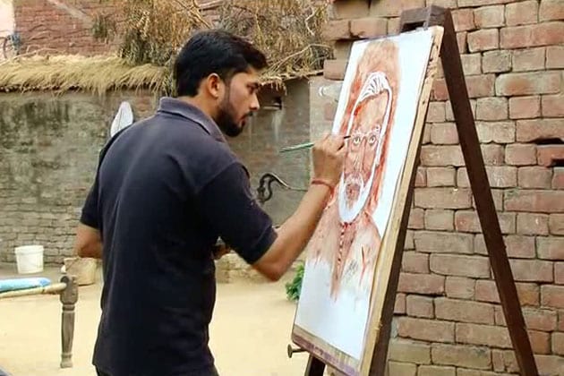 ছোটোবেলা থেকেই আঁকতে ভালোবাসেন নীতিন ত্যাগি ৷ আর ছোটবেলার সেই শখকেই তিনি কাজে লাগালেন মোদির প্রতি প্রেম দেখানোর জন্য ৷ ছোটোবেলা থেকেই আঁকতে ভালোবাসেন নীতিন ত্যাগি ৷ আর ছোটবেলার সেই শখকেই তিনি কাজে লাগালেন মোদির প্রতি প্রেম দেখানোর জন্য ৷