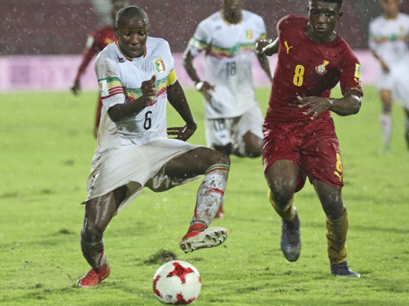 Mali are through to the semi-finals of the Under-17 World Cup in India after a 2-1 victory over Ghana in Saturday's quarter-final. Photo: PTI
