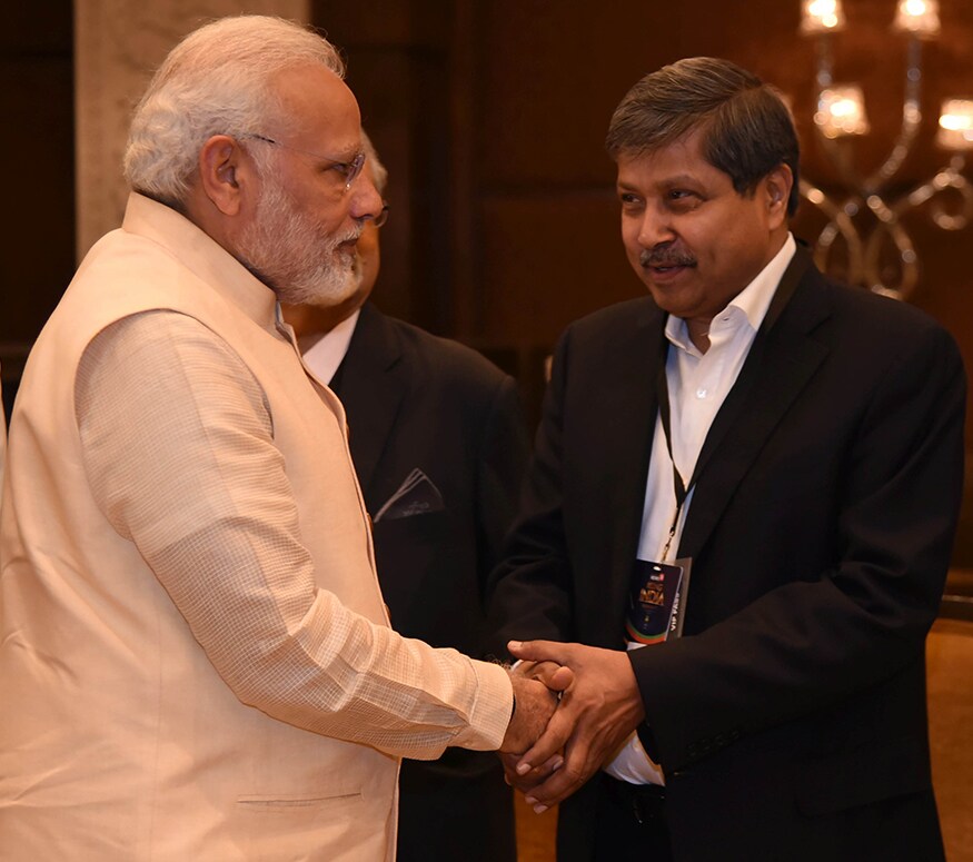 President and CEO of Walmart India, Krish Iyer with PM Narendra Modi at News18 Rising India Summit (Photo: News18) President and CEO of Walmart India, Krish Iyer with PM Narendra Modi at News18 Rising India Summit (Photo: News18)
