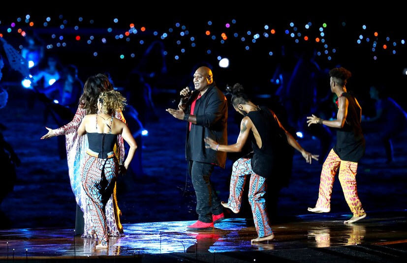 Performers sing during the opening ceremony for the 2018 Commonwealth Games on the Gold Coast (Photo: AP)