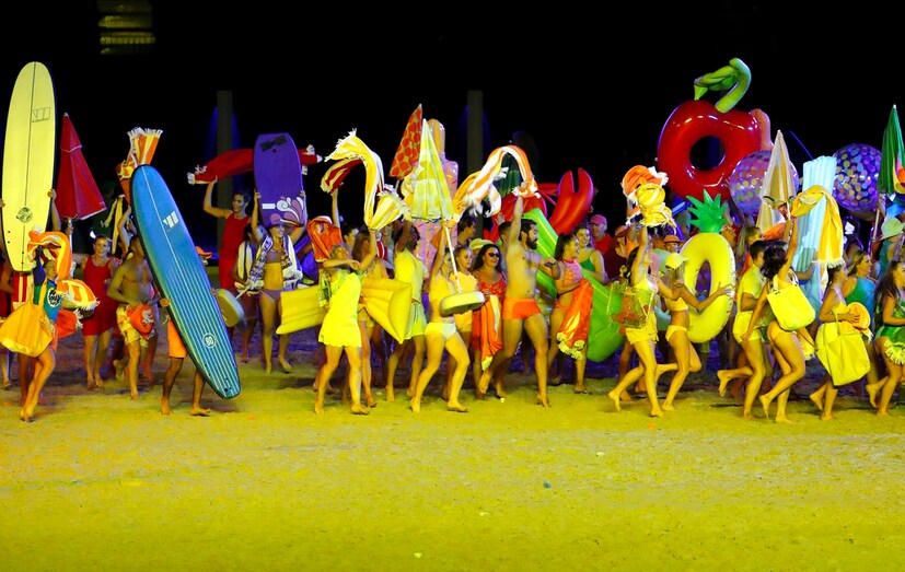 Dancers perform at Carrara Stadium during the opening ceremony of the 2018 Commonwealth Games on the Gold Coast, Australia (Photo: AP)