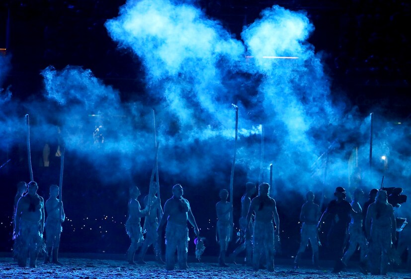 Dancers perform during the opening ceremony for the 2018 Commonwealth Games at Carrara Stadium on the Gold Coast, Australia (Photo: AP)