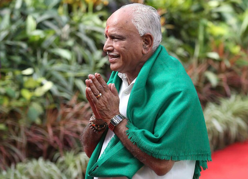 কর্ণাটকের মুখ্যমন্ত্রী হিসাবে শপথগ্রহণ করলেন ইয়েদুরাপ্পা (Photo: AP)