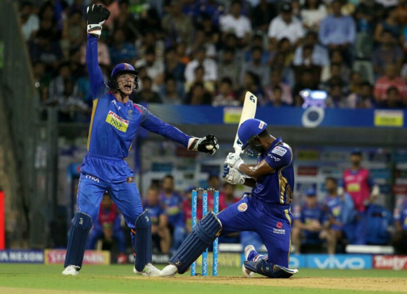 রাজস্থান রয়্যালসের উইকেটকিপার জস বাটলারের উইকেট আপীল  (Photo: Faheem Hussain /SPORTZPICS for BCCI
