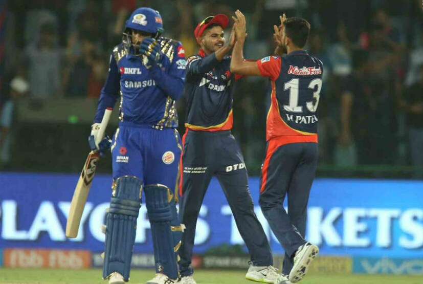 মুম্বই ইন্ডিয়ান্সের বিরুদ্ধে জয়ের পর দিল্লি ডেয়ারডেভিলস (Photo: IPL/BCCI)