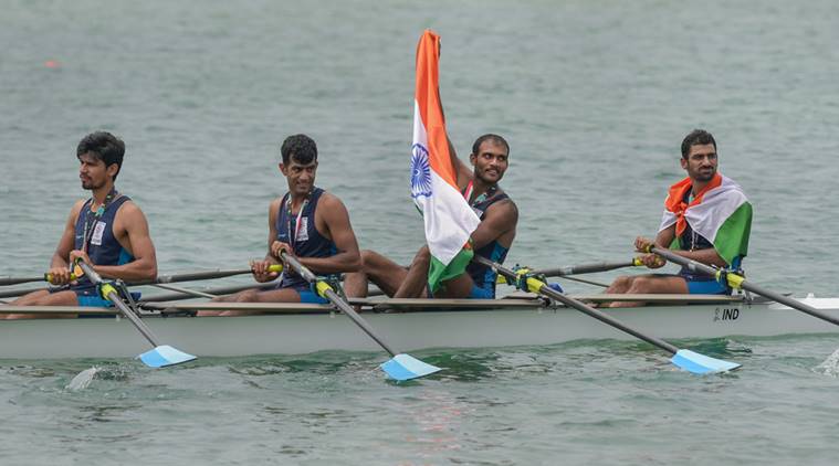 কোয়াড্রাপল স্কালসে সোনা জিতলেন স্বর্ণ সিং, ওমপ্রকাশ , দাততু বাবান ভোকানল ও সুখমিত সিং (Image: PTI) কোয়াড্রাপল স্কালসে সোনা জিতলেন স্বর্ণ সিং, ওমপ্রকাশ , দাততু বাবান ভোকানল ও সুখমিত সিং (Image: PTI)