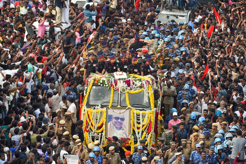 করুণানিধিই প্রথম প্রাক্তন মুখ্যমন্ত্রী যাঁকে চেন্নাই-এর এই সমুদ্র সৈকতে সমাধিস্থ করা হবে । (Image: PTI)
