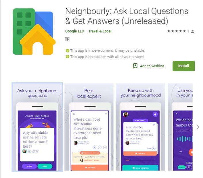 গুগলের তরফে জানানো হয়েছে, ‘Neighbourly’ অ্যাপের মাধ্যমে আপনি ডিজিটালি আপনার প্রতিবেশীর সঙ্গে যোগাযোগ রাখতে পারবেন ৷ রয়েছে প্রশ্নোত্তর সেকশনও ৷ সেই প্রশ্নোত্তর মারফত সহজেই মিলবে উত্তর ৷ 