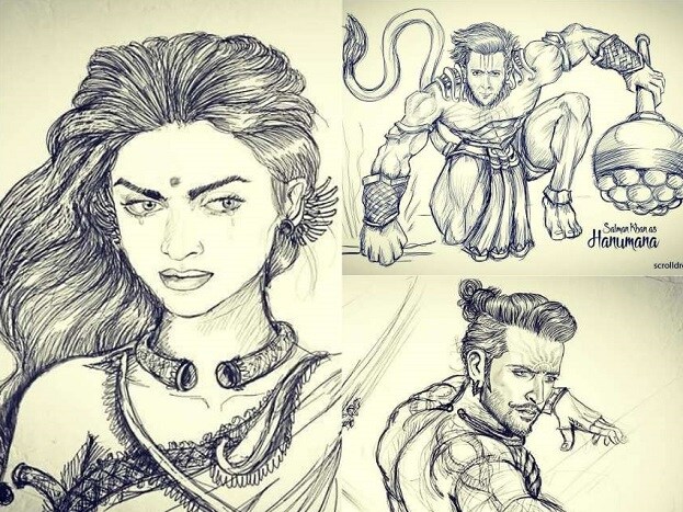 বাহুবলী খ্যাত পরিচালক এস এস রাজামৌলির আগামী মাস্টারস্ট্রোক মহাকাব্য মহাভারত! কাস্টিং -কে আছে আছেন আর কে নেই? প্রযোজনা সংস্থার তরফে সবার চরিত্রের স্কেচও আঁকা হয়ে গিয়েছে। একনজরে দেখে নিন, মহাভারত-এ কোন তারকা কোন এপিক চরিত্রে অভিনয় করছেন ! কেমনই বা হবে তাঁদের লুক--Photo Source: Instagram/ mahabhara9 বাহুবলী খ্যাত পরিচালক এস এস রাজামৌলির আগামী মাস্টারস্ট্রোক মহাকাব্য মহাভারত! কাস্টিং -কে আছে আছেন আর কে নেই? প্রযোজনা সংস্থার তরফে সবার চরিত্রের স্কেচও আঁকা হয়ে গিয়েছে। একনজরে দেখে নিন, মহাভারত-এ কোন তারকা কোন এপিক চরিত্রে অভিনয় করছেন ! কেমনই বা হবে তাঁদের লুক--Photo Source: Instagram/ mahabhara9