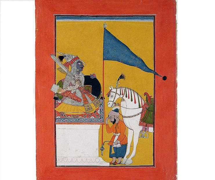 ভগবান বিষ্ণুর কলিযুগের অবতার কল্কি ৷ পুরাণ অনুসারে উত্তরপ্রদেশের এক ব্রাহ্মণ পরিবারে জন্মেছিলেন ভগবান বিষ্ণুর এই অবতার কল্কি ৷ সমাজ সংসার থেকে পাপী মানুষ দূর করতেই বিষ্ণুর এই অবতারের আগমন ৷ ছবি সংগৃহীত ৷