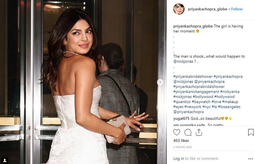 তবে আমাদের দেশের আইবুড়ো ভাত যেমন আছে তেমন মার্কিন  মুলুকেও রয়েছে ব্রাইডাল শাওয়ারের ৷ সেরকমই প্রিয়াঙ্কার জন্য বিশেষ অনুষ্ঠান আয়োজন করেছিল তার টিম ৷  Photo Courtesy - nickyanka18/ Instagram Handle 