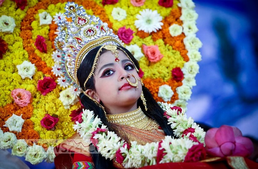 ৯ বছর বয়সের কুমারীকে বলা হয় কলাসন্ধর্ভা, ১০ বছরের কুমারীকে পুজো করা হয় অপরাজিতা হিসেবে৷