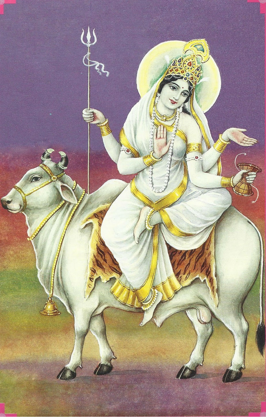 অষ্টম রূপ মহাগৌরী। তিনি সন্তানবত্সলা, শিবসোহাগিনী, বিদ্যুদ্বর্ণা মা দুর্গার প্রসন্ন মূর্তি । কারও বাড়িতে বিবাহজনিত কোনও সমস্যায় এঁর ধ্যান করা খুব ভাল। (Photo collected) অষ্টম রূপ মহাগৌরী। তিনি সন্তানবত্সলা, শিবসোহাগিনী, বিদ্যুদ্বর্ণা মা দুর্গার প্রসন্ন মূর্তি । কারও বাড়িতে বিবাহজনিত কোনও সমস্যায় এঁর ধ্যান করা খুব ভাল। (Photo collected)