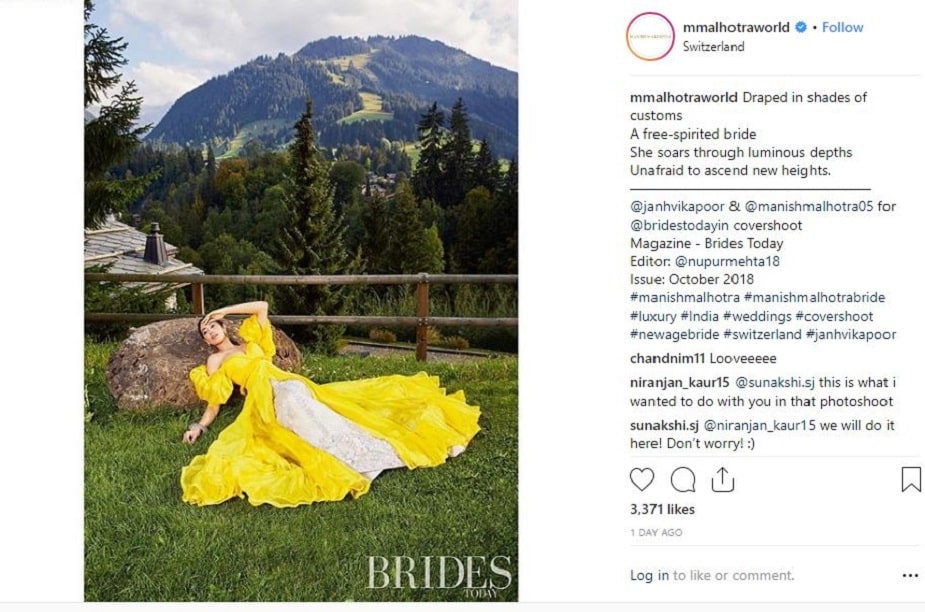 Brides নামের ম্যাগাজিনের জন্য স্পেশাল ফটোশ্যুট করেছেন শ্রীদেবী কন্যা ৷ Photo Courtesy : Manish Malhotra / Instagram Handle Brides নামের ম্যাগাজিনের জন্য স্পেশাল ফটোশ্যুট করেছেন শ্রীদেবী কন্যা ৷ Photo Courtesy : Manish Malhotra / Instagram Handle
