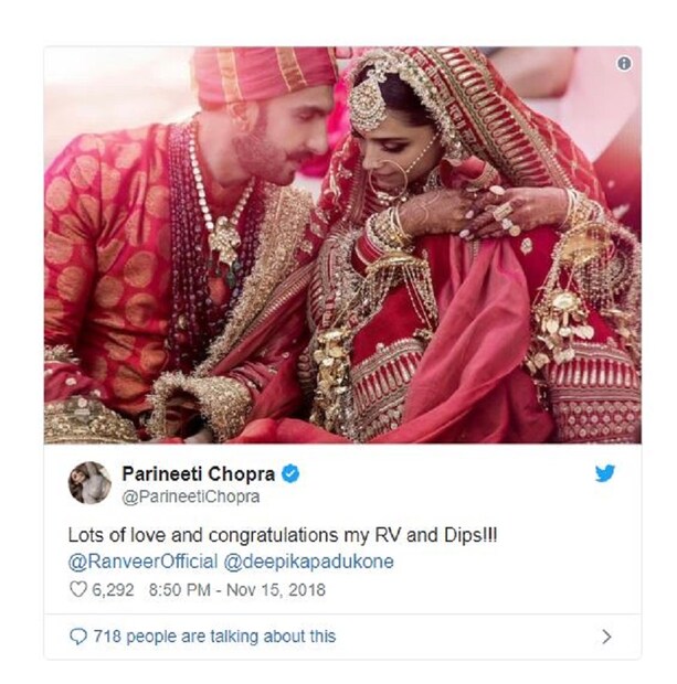 শুভেচ্ছা জানিয়েছেন পরিণীতি চোপড়াও ৷ Photo- Instagram 