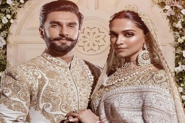 দুধ সাদা পোশাকে রণবীর-দীপিকা, দেখে নিন মুম্বই রিসেপশনের ফার্স্ট লুক