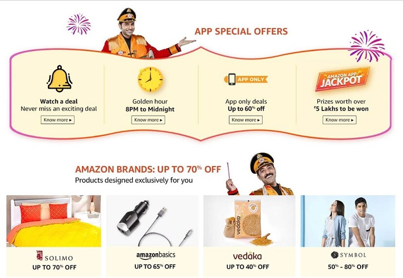 এছাড়াও Amazon Basics প্রোডাক্টে 65 শতাংশ ছাড় পাওয়া যাবে। (Photo: screenshot)