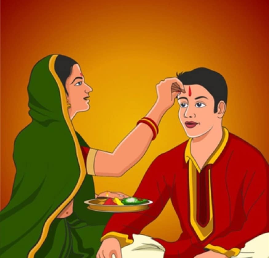 আর একটি বেশি প্রচলিত কাহিনী হল, যমরাজ গিয়েছিলেন বোন যমুনার কাছে। যমুনা বা যমীও এইভাবে অগ্রজকে বরণ করে নিয়েছিলেন। সেই থেকে সহোদরের মঙ্গলকামনায় প্রবর্তিত ভ্রাতৃদ্বিতীয়া। (Photo collected) আর একটি বেশি প্রচলিত কাহিনী হল, যমরাজ গিয়েছিলেন বোন যমুনার কাছে। যমুনা বা যমীও এইভাবে অগ্রজকে বরণ করে নিয়েছিলেন। সেই থেকে সহোদরের মঙ্গলকামনায় প্রবর্তিত ভ্রাতৃদ্বিতীয়া। (Photo collected)
