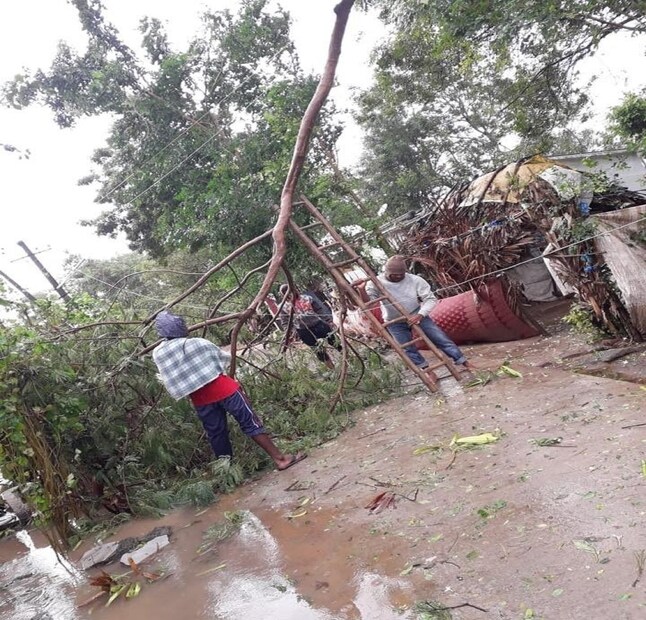 গাছ উপড়ে বিপর্যস্ত জনজীবন, বিচ্ছিন্ন যোগাযোগ ব্যবস্থা ৷ ঘরে ঘরে নেমেছে এসেছে অন্ধকার ৷ 