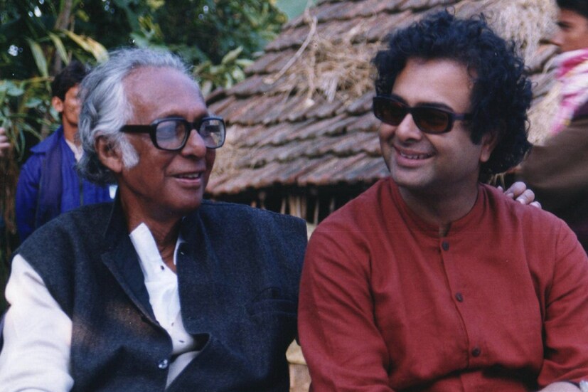 একসঙ্গে দুই দাপুটে পরিচালক ৷ দুজনের হাত ধরেই বদলে গিয়েছিল বাংলা সিনেমার ভাষা ৷ মৃণাল সেন ও ঋতুপর্ণ ঘোষ ৷  Photo Courtesy: Facebook :Kunal Sen (Mrinal Sen's Son)