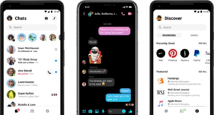 সম্প্রতি টুইটারে ডার্ক মোডে Facebook Messenger এর একটি স্ক্রিন শট প্রকাশিত হয়েছে। (Photo collected)
